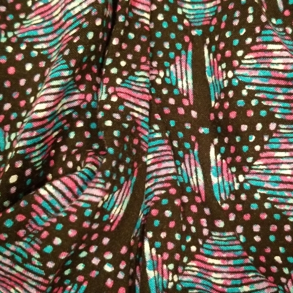 Decree Black, Pink and Teal Print Shorts in Size L - Picture 7 of 8